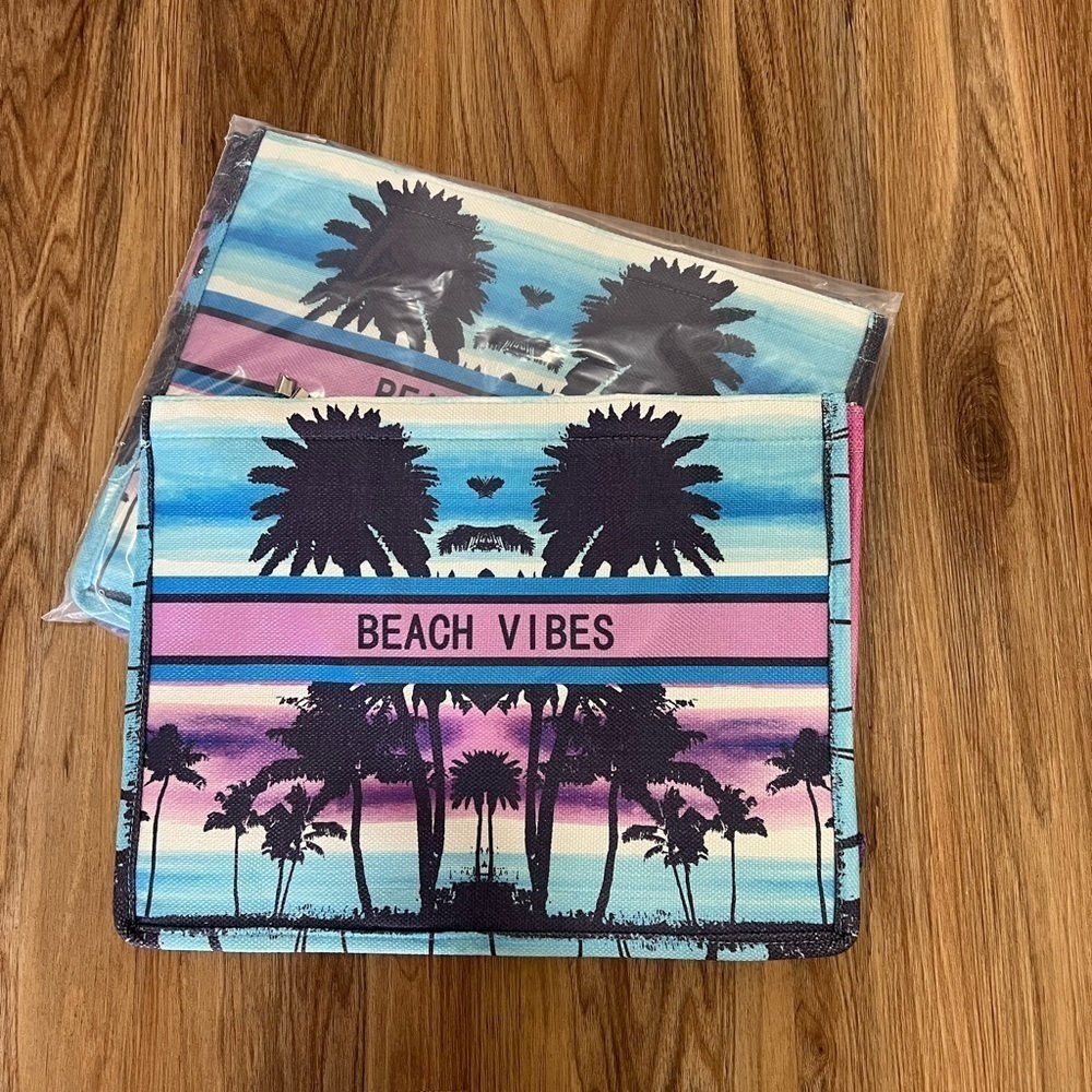 Two Zippered Beach Bags Purchased and never used!